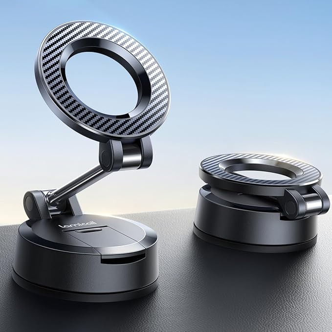 Lamicall for Magsafe Car Mount [70LBS Powerful Suction] Magnetic Phone Holder for Car, 360° Rotation Suction Cup Phone Mount Dashboard & Windshield for Truck fit iPhone 17 16 Pro Max Plus 15 14 13 12