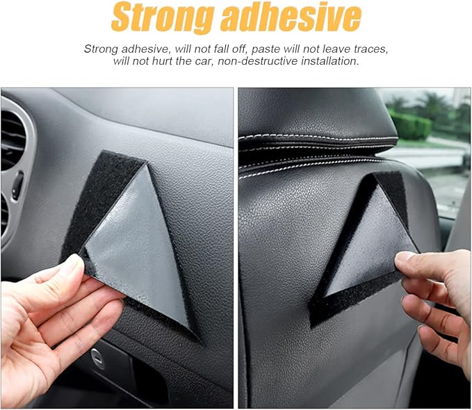 Moly Magnolia Car Seat Side Pocket Organizer, American Flag PU Leather Storage Bag, Pen Phone Holder Tray Pouch Seat Gap Filler, Interior Accessories for Auto Door Window Console (Black/Flag)