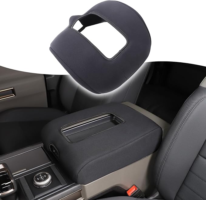 Center Console Cushion Cover Compatible with Hummer EV SUV Pickup 2022-2024 2025+ Customized Armrest Box Pad Skin-Friendly Washable Cotton Cloth Hummer EV Accessories,Non-Scratch Cushion Protector
