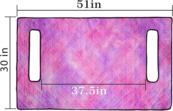 YOKYHOM Golf Cart Seat Covers for 2 & 4 Passenger Carts, Thick Short Plush with Non-Slip Backing, Ultra Soft Seat Towel Blanket, Fits EZGO, Club Car, Yamaha, 51"x30.5", Pink Purple