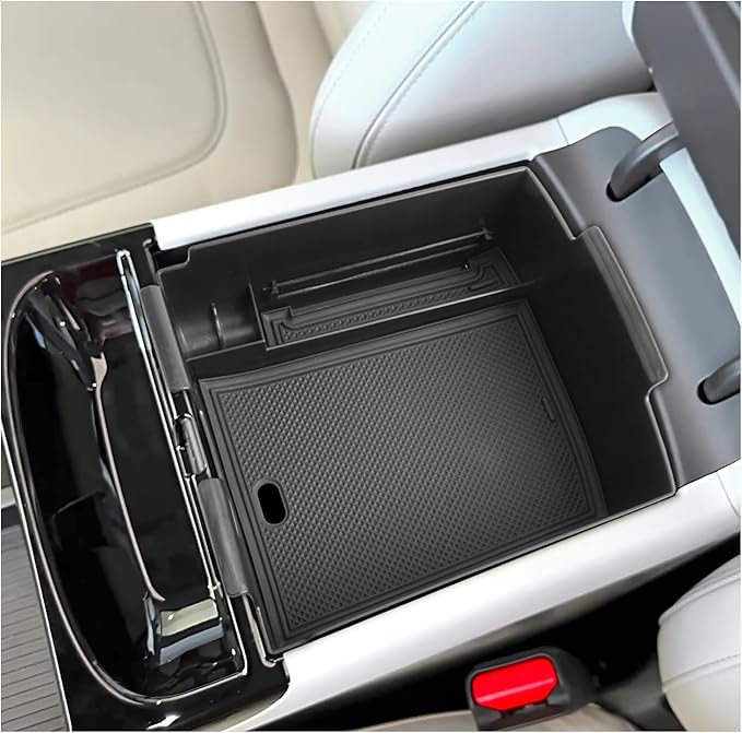 SXCY for 2025 2026 Hyundai Tucson Center Console Organizer for 2025 2026 Hyundai Tucson Accessories (Limited) Console Tray for 2025 2026 Tucson Limited Armrest Storage Console Organizer (Black)