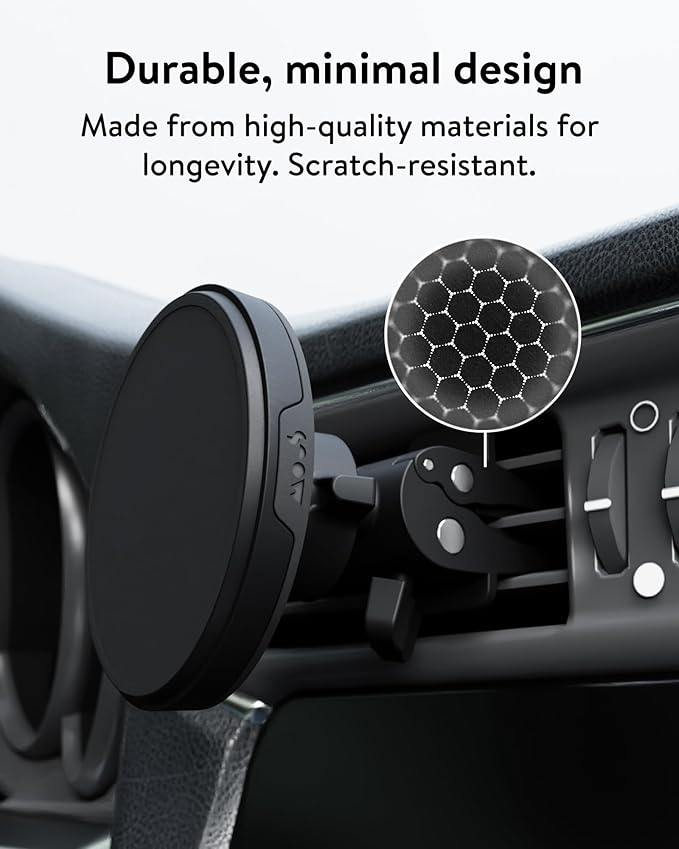 Mous - MagSafe and Pixelsnap Compatible Vent Mount – MagSafe Car Mount for iPhone 17/16/15/14, Pixel 10, S26/S25 Series Phones - MagSafe Accessories
