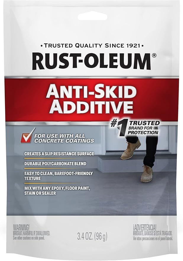 Rust-Oleum Anti-Skid Additive | Aluminum Oxide Formula | Adds Slip Resistance | Sand-Like Particles | 3.4 oz
