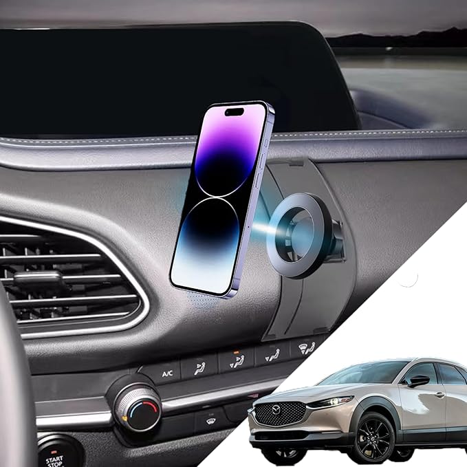 Mazda CX30 Phone Mount cx-30 Mount Magnetic Phone Holder for 2024 Mazda Cx30 Accessories Cx30 Phone Holder 2019-present Compatible for All Cell Phones