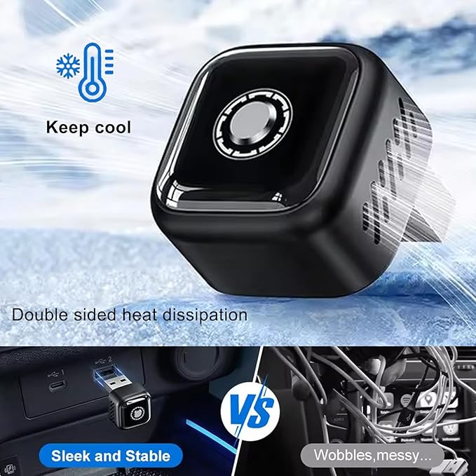 Wireless Carplay Adapter 2in1, 2026 Upgrade Wired to Wireless for CarPlay/Android Auto, WiFi 6 Mini Plug & Play, USB/Type C, Smart Button Dongle Auto-Connect for iPhone iOS 10+ Android 11+