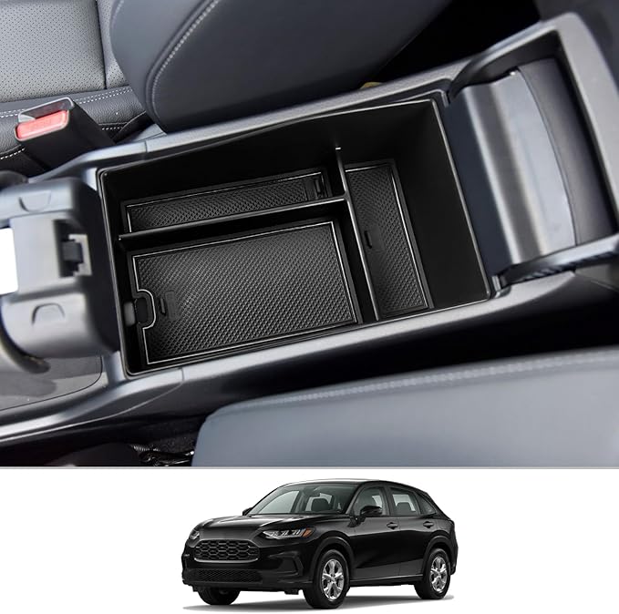 CDEFG for 2023 2024 2025 2026 2027 HR-V Center Console Organizer for 2023 2024 2025 2026 2027 Honda HRV HR-V Accessories Middle Console Armrest Tray Storage Box Secondary Insert Tray