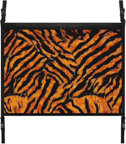 Tiger Stripes Car Roof Storage Bag Auto Seat Storage Hanging Bag All Car Storage Organizers Vehicle Passenger Seat Organization and Storage for Kids Adults