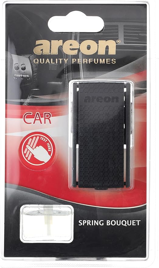 AREON ACB08 Car Freshener Vent Clip Luxury and Elegant 0.27 oz Car Air Freshener Perfume, Spring Bouquet Scent
