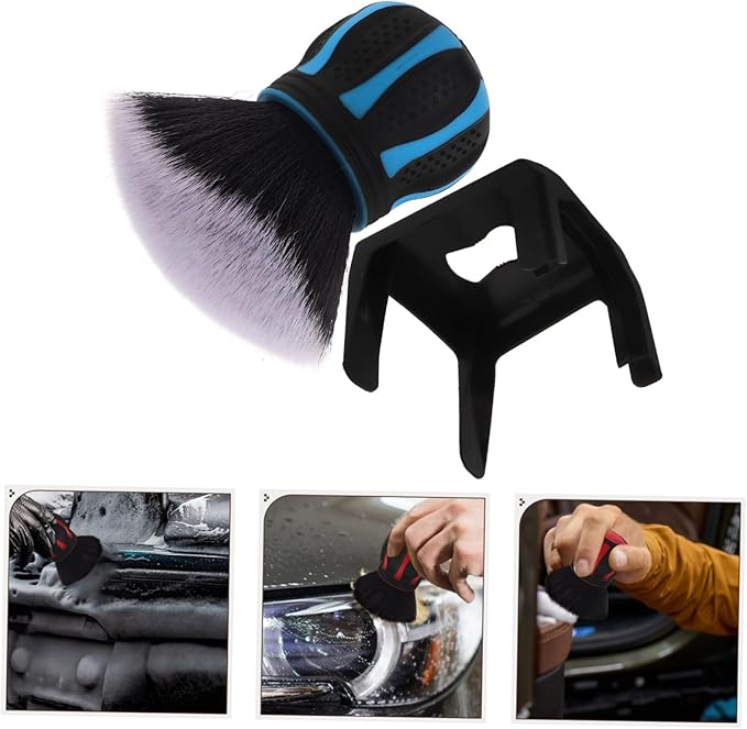GLEAVI 5pcs Vent Brush for Car Soft Bristle Cleaner Stand for Interior Detailing Multi-Functional Car Outlet Brush for Easy Cleaning of Dust and Debris