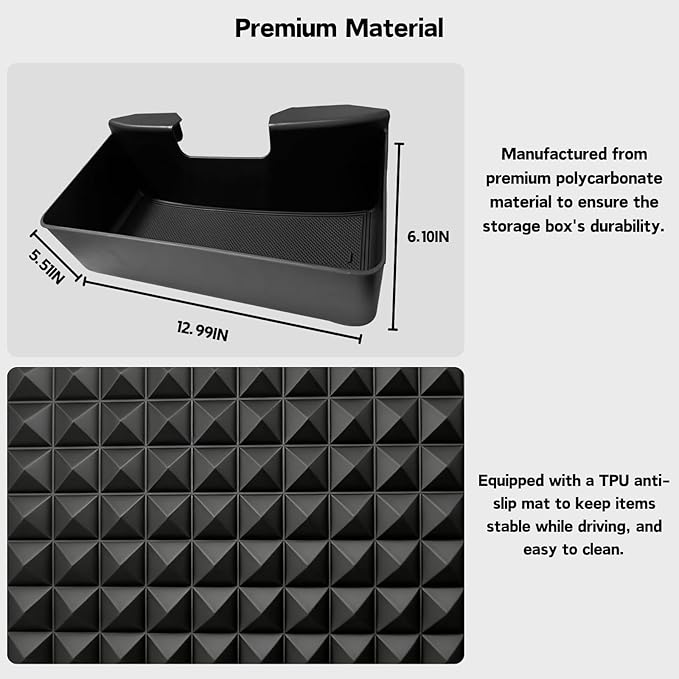 Large-Capacity Hanging Tray for 2019-2026 Chevy Silverado/GMC Sierra 1500, 2020-2026 Silverado/Sierra 2500HD 3500HD Accessories Center Console Organizer (Applicable only to Split Bench Seat)