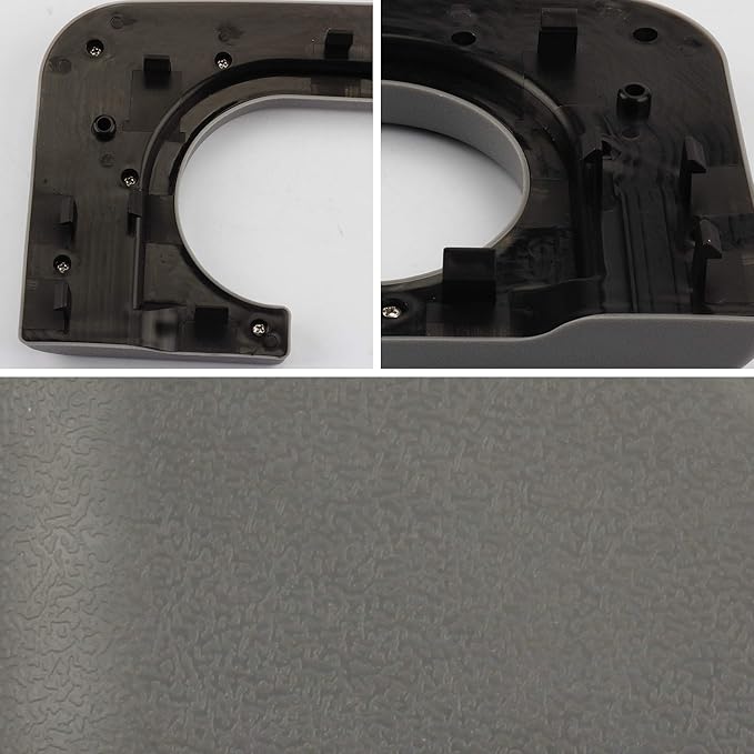 Dasbecan Gray Rear Center Console Cup Holder Central Armrest Cushion Assembly Compatible with Ford F250 F350 F450 1999-2010