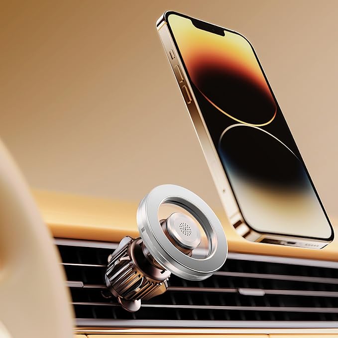 for Magsafe Car Mount for iPhone, Aluminum Alloy Vent Mount,Built-in Air Freshener,Magnetic Phone Holder for Car,Cell Phone Car Mount,Strong Magnet,for iPhone 12,13,14,15,16 pro max and Android
