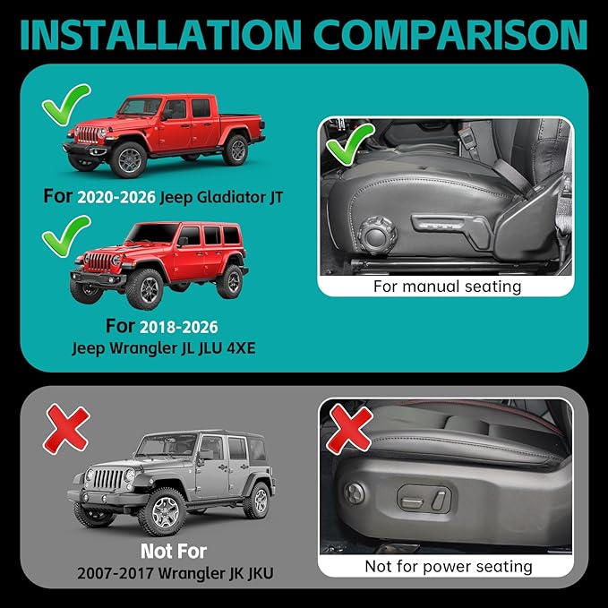 Front Door Pocket Cup Holder Organizer Compatible with 2018-2026 Jeep Wangler JL JLU 4xe Rubicon Sahara & Gladiator JT Accessories, Metal Door Side Insert Storage Box (Not for Power Seats)