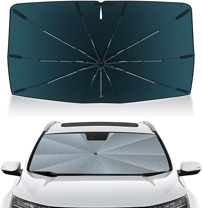 Autorder Windshield Sun Shade Umbrella for 2017-2022 Honda CR-V CRV Accessories,Upgraded Ice Crystal Material,Easy Setup Umbrella Sunshade for Car Windshield,100% Sun Blocking