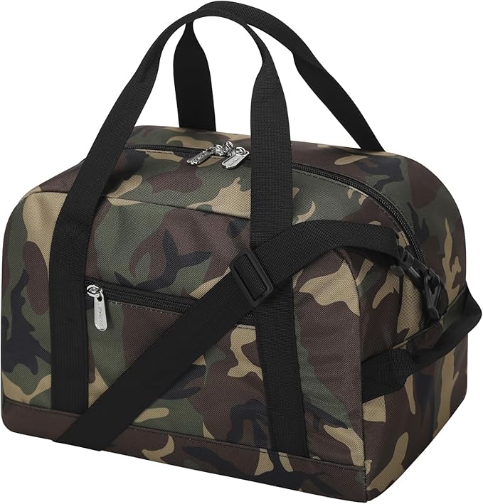 Small Gym Bag Carry On Bag - 12 in Mini Duffle Bag Lightweight for Overnight Travel(Camouflage)