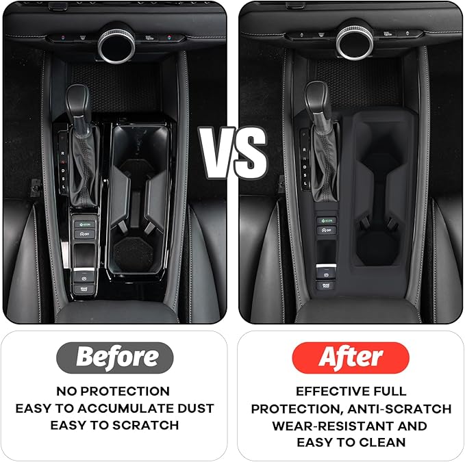 for 2025 Honda Accord Sports Silicone Gear Shift Panel Protective Cover with 11th Gen Accord 2023 2024 Car Interior Decorative Accessories Black Center Console Coaster(Not for PHEV Hybrid)