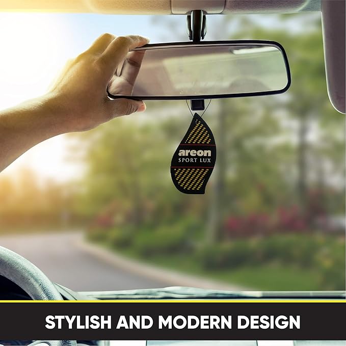 AREON SL-Gold-12 Sport LUX Cardboard Air Freshener, Gold, 12 Pack