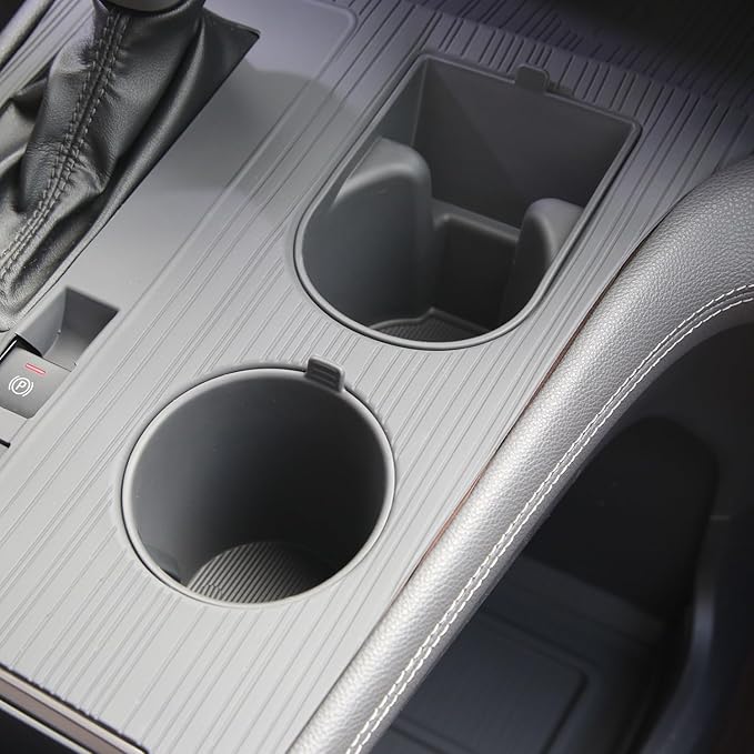 2PCS Center Console Cup Holder for Toyota Sienna 2021-2025 Cup Holder Relaxed Grip Drink Organizer Sienna Interior Accessories(Gray)