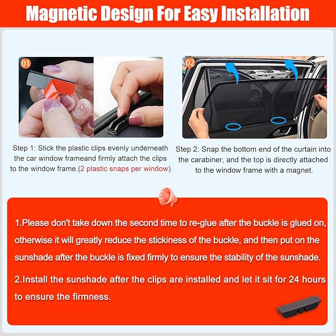 XCBYT Car Window Shades for 2021-2025 Highlander Sun Shade for Car Baby Side Window with Breathable Mesh Blocking 99% UV Glare and Privacy Protection Safe Driving for Napping Camping (4 PCS)