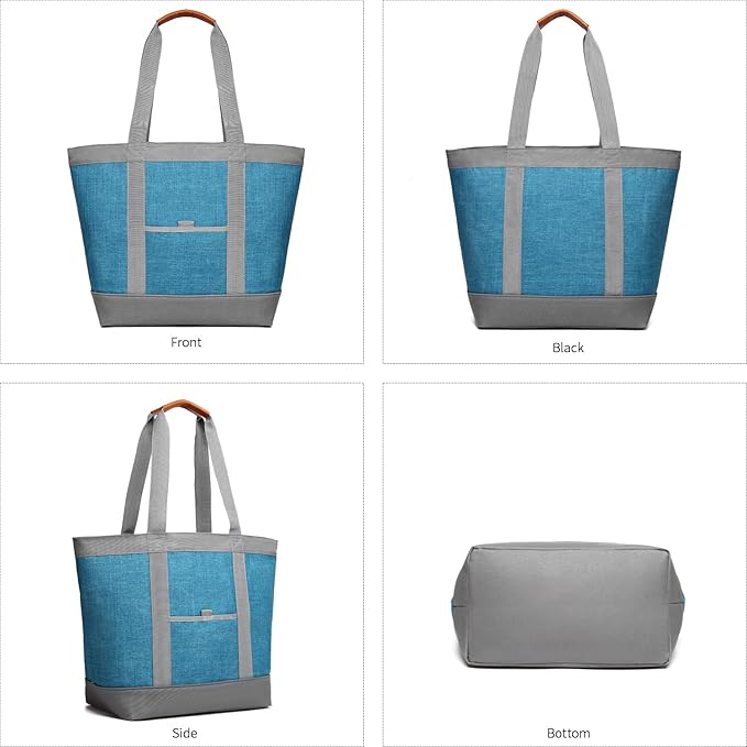 Insulated Cooler Bag Reusable Grocery Tote Bags Transport Large Lunch Box for Women