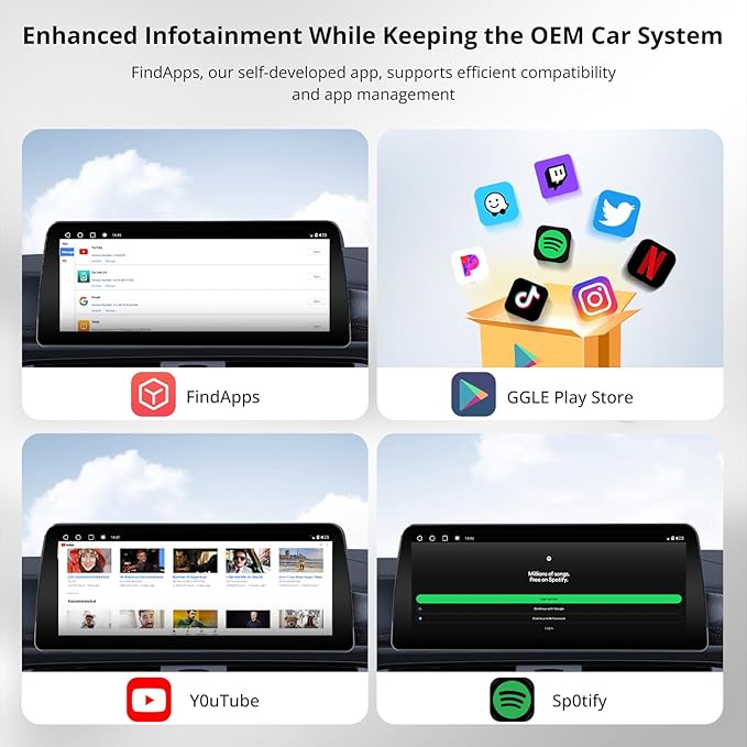 [12.3 inch] ATOTO Android Car Stereo Compatible with BMW 3 Series E90 E91 E92 E93 2008-2012 CIC System, Keep Original Function, Wireless CarPlay & Android Auto, 4G LTE,GPS Tracking, Dual B