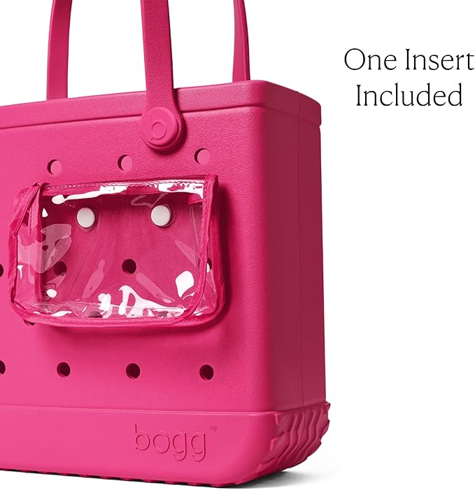BOGG BAG Medium Tote – 15” x 12.5” x 5” – Durable, Washable, Tip-proof – Beach, Pool, Boat, Work, Sports (Haute Pink)