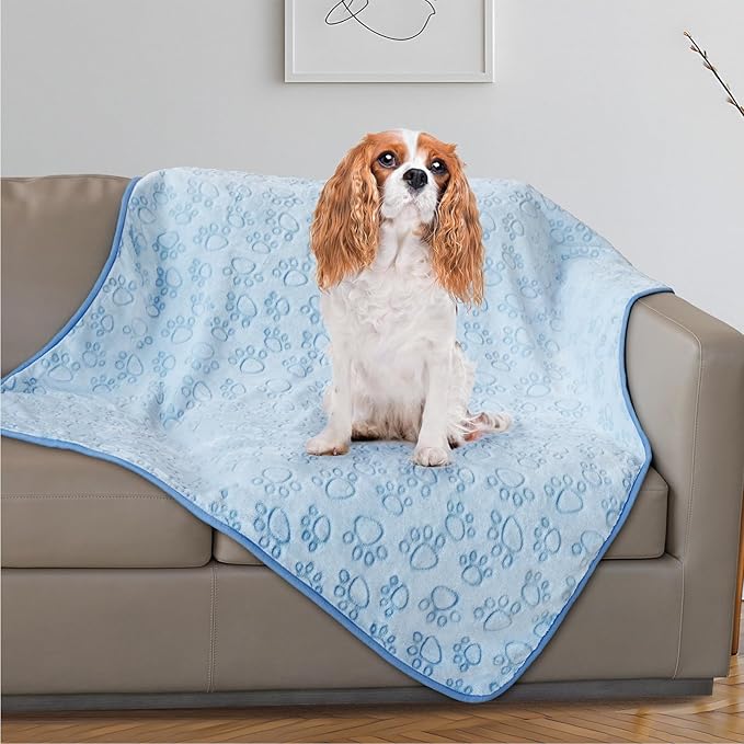 Stuffed Dog Blanket, Premium Soft Throw Flannel Fleece Blanket for Medium Small Dogs, Pet Puppy Blankets for Kitten Cat, Christmas Pet Gift for Bed Cover, Couch, Crate (42x66 inch (Pack of 1))
