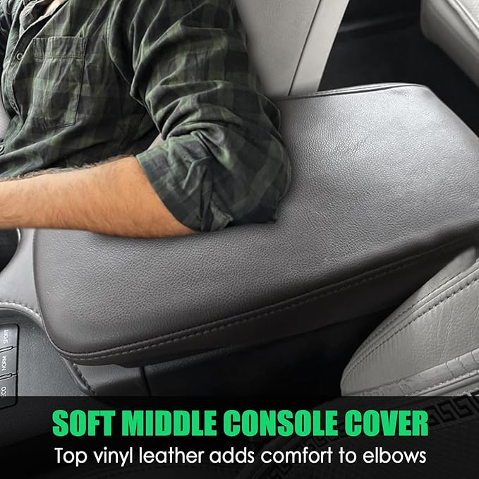 Center Console Cover for Toyota Avalon 2013-2018, Leather Middle Console Cover Scratch-Resistant & Stylish Upgrade for Toyota Avalon 2013 2014 2015 2016 2017 2018 Interior Accessories