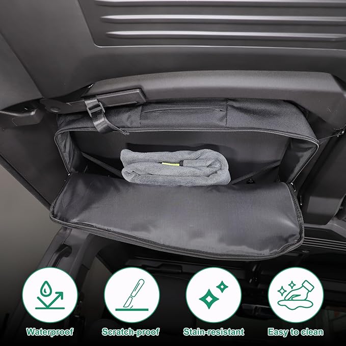 Car Sunroof Organizer Bag Compatible with 2024 2025 Hummer EV Hardtop Roof Panel Storage Bag Waterproof Foldable Multi-Function Car Rooftop Carrier Sunroof Storage Bags (Rear Top Roof Glass-Left)