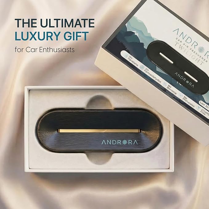 Luxury Car Air Freshener - Aesthetic Car Accessories - Twilight (Pine & Eucalyptus) - REACH & CA Prop 65 Compliant - Formulated Without Phthalates & Benzene - Premium New Car Gift