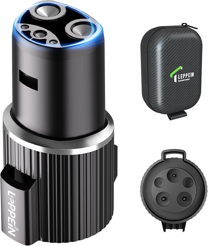 J1772 to Tesla Charger Adapter for Tesla Model Y 3 X S Cybertruck,Tesla Battery Charging Accessories,SAE J1772 EV Adapter [Max 80A, 250V] of L2 Chargers for Tesla Cars ONLY, Not for DC Fast Chargers