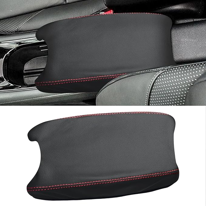 Compatible with Center Console Armrest Cover for Honda HRV 2016 2017 2018 2019 2020 2021 2022 Leather Arm Rest Storage Box Lids Cushion Protector Pad