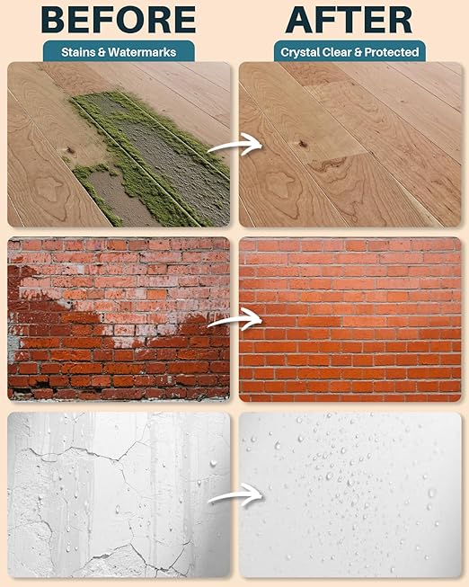 Transparent Waterproof Sealant,281oz Clear Transparent Waterproof Coating,Liquid Invisible Water Proof Agent for Roofs Walls,Garden,Bathroom,Kitchen Indoor & Outdoor Water Proof Sealant