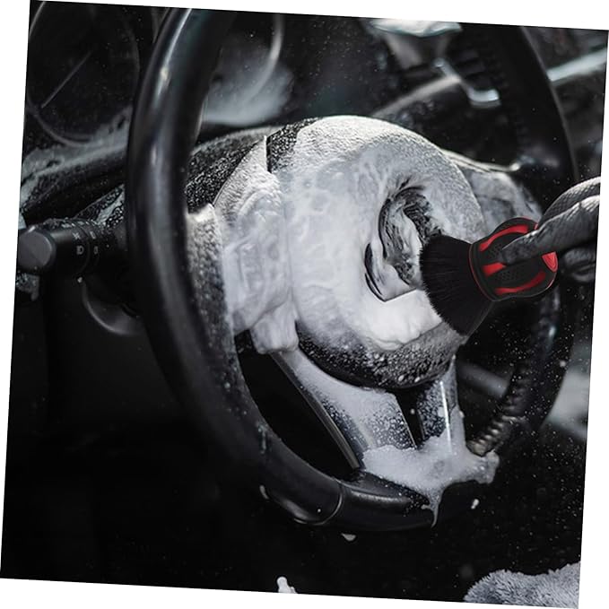 GLEAVI 3pcs Vent Brush Car Multi-Functional Soft Detailing Brush for Automotive Interior Stand for Easy Cleaning and Dashboard