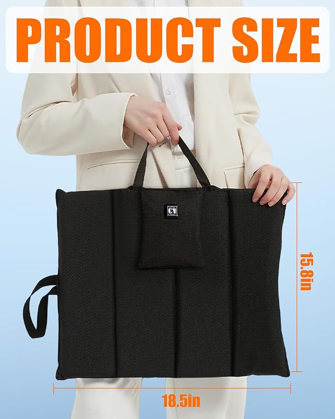 10000mAh Heated Seat Cushion Battery Operated - Foldable Portable USB Rechargeable Heating Seat Cushion for Office, Bleacher, Stadium,