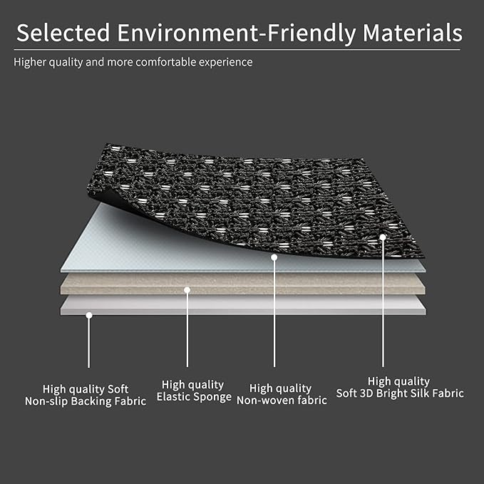 Auto Newer Luxury Breathable Car Seat Cover,Rear Car Seat Protector, Fit Four Seasons of Universal Automotive Vehicle Cushion Cover, Compatible with 91% Cars,SUV,Trucks (Black,Rear Seats)