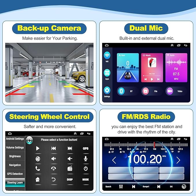 (4G RAM+64G ROM) Car Radio for Toyota Prius 2010-2015,9 Inch Prius Stereo Support Carplay/Android Auto,GPS Navigation& Bluetooth,Backup Camera & SWC