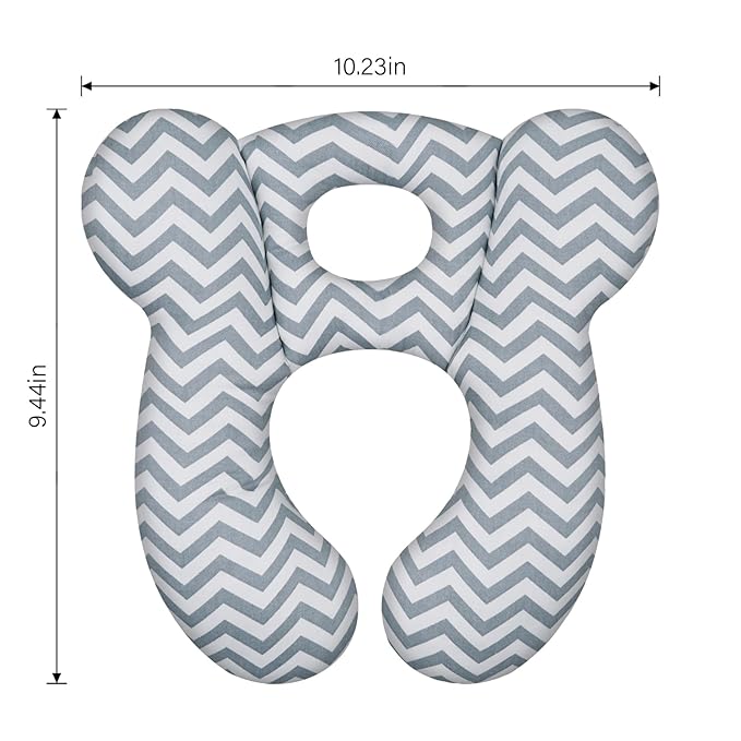 Baby Travel Pillow, Infant Kid's Cushion Soft and Skin Friendly for Car Seat, Pushchair and Stroller (Style C)