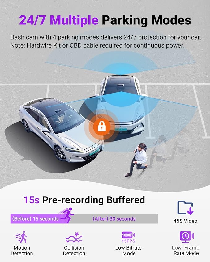 Vantrue S1 Pro Max AI Dash Cam, ADAS, 4K Dash Camera with Parking Mode, Voice/APP Control, 5GHz WiFi, STARVIS 2, HDR, PlatePix, Night Vision, GPS, Dashcam Support 1TB