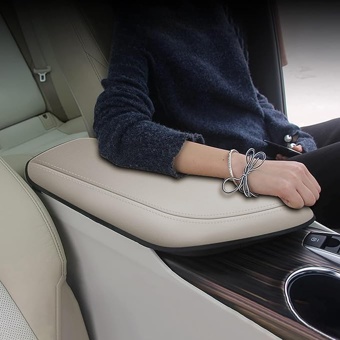 AOMSAZTO Console Covers for 2018-2022 2023 2024 Toyota Camry Armrest Covers for Toyota Camry Beige