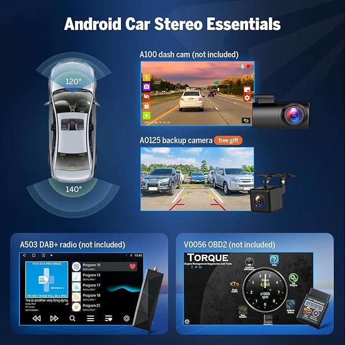 Eonon 4G+64G Car Stereo Android 14 Receiver for Mazda 3 2010-2013,Wireless CarPlay & Android Auto Headunit, 9" Touchscreen GPS Navigation,Bluetooth,AM/FM,SWC,M3BLX7A