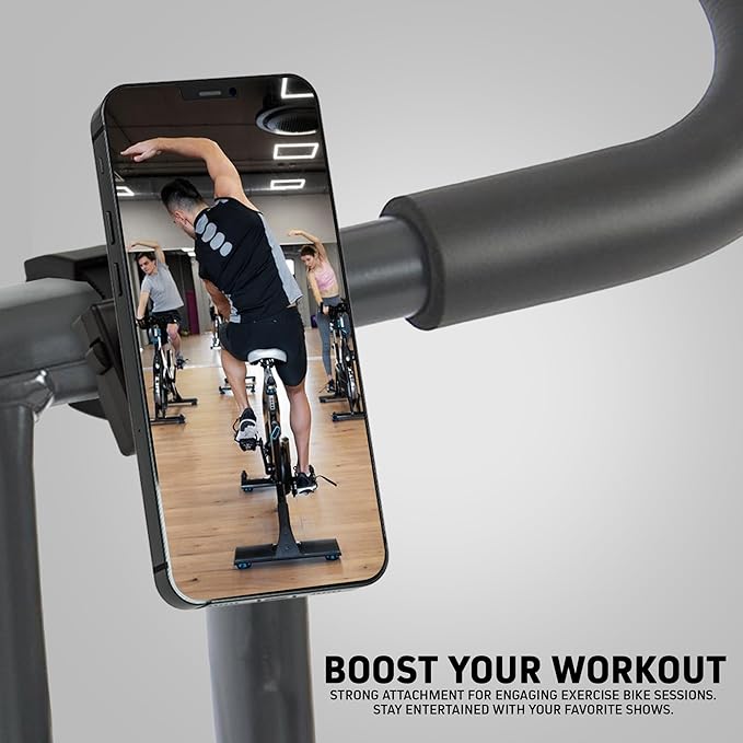 CHARGEWORX Magnetic Gym-Bike Phone Holder, Treadmill and Stroller Phone Mount, Compatible with MagSafe iPhone 16/15/14/13/12 and Magnetic Android Smartphone