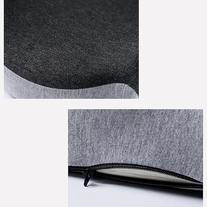 Back and Seat Cushion, Car Seat Cushion for Cars with Lumbar Support,Seat Cushion for Truck Driver, Ergonomic Memory Foam Non Slip Seat Skin with Back Support for Office Chair, Car Seat(D Type)