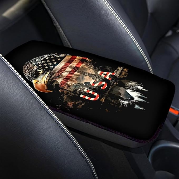 Eagle USA Flsg Car Armrest Pads Car Armrest Cushion Arm Rest Covering Car Middle Console Covers Non Slip Universal Fit for Truck Auto SUV Car Accessories