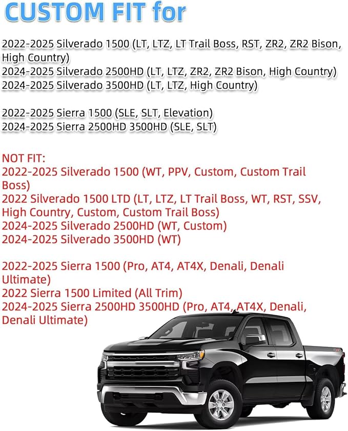 Phone Mount for 2022-2025 Chevrolet Chevy Silverado/GMC Sierra 1500 Accessories 13.4-inch Screen Fixed Clip, Car Magnetic Phone Holder for MagSafe, Magnets Fast Wireless Charger Cell Phone Base