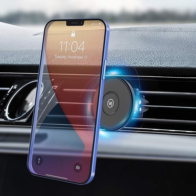 Magnetic Air Vent Phone Holder Compatible with Apple Magsafe iPhone 16, 15, 14, 13, 12 Car Mount Magnet Holder, Car Accessories, Charging Not Supported (Pro, Max, Plus, Mini) Black