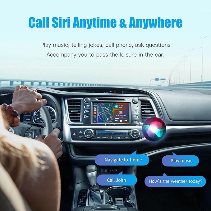 Wireless Carplay Android Auto Adapter for Toyota with Entune2.0 2014-2019, Fits for Tundra/Highlander/RAV4/Tacoma/Camry/Corolla/Avalon/Prius/CH-R/Sienna