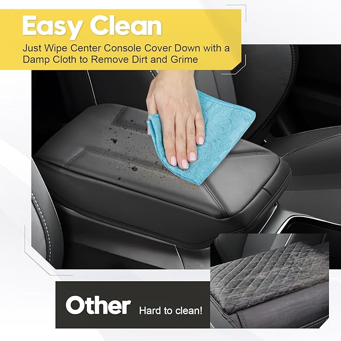 FIILINES Center Console Cover Fit for Subaru Outback 2020-2025 2026, with Hidden Pockets Armrest Cover Pad Cushion Protector for Outback Accessories Armrest Cover Anti-Scratch