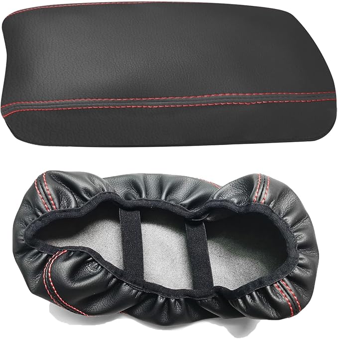 Compatible with Center Console Armrest Cover for Honda Civic 2006 2007 2008 2009 2010 2011 Leather Arm Rest Storage Box Lids Cushion Protector Pad