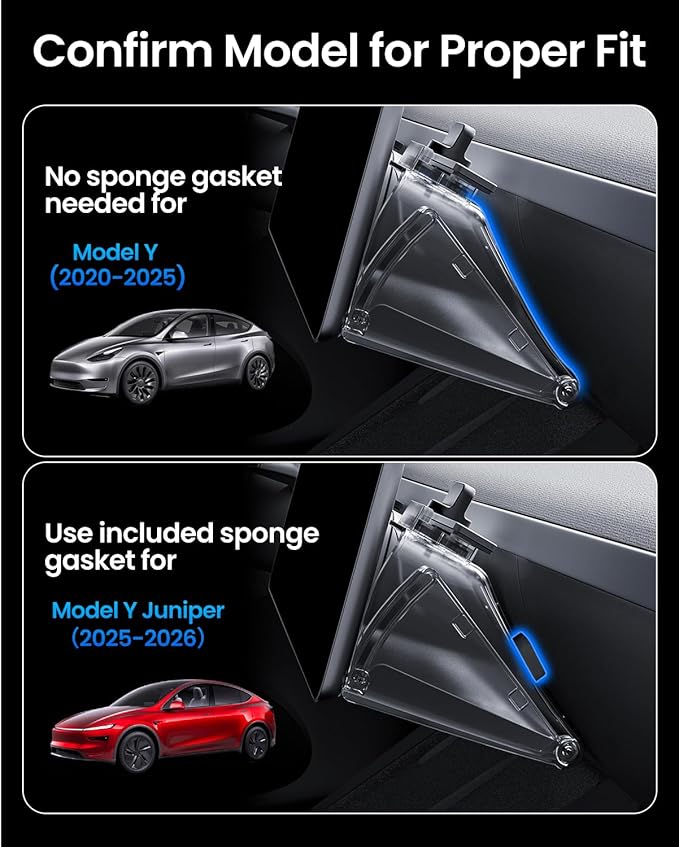 REEVAA Upgraded Tesla Model Y Hidden Under Screen Storage Box for Model Y 2020-2026 (Fit New Model Y Juniper) [One-tap Open & Stable Installation] Model Y Accessories, Center Console Organizer Tray